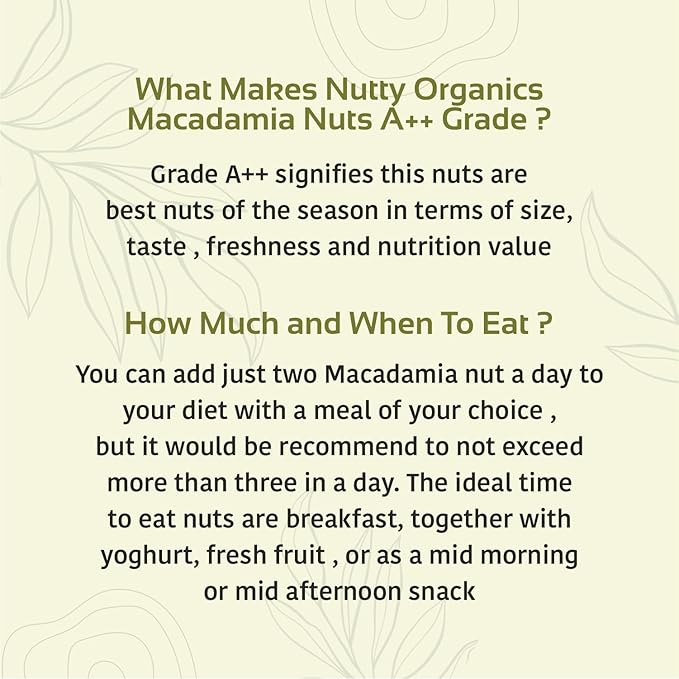 Premium Macadamia Nuts | Grade A++ Imported
