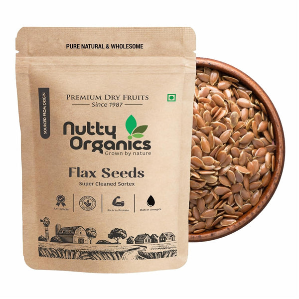 Double Sortex Flax Seeds | Fresh, Nutty & Fiber-Rich