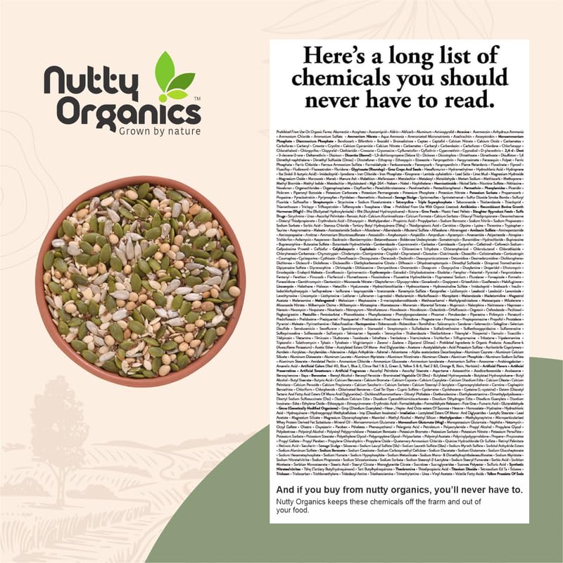 Nutty Organics 7-in-1 Seeds & Nuts Mix 200g and 1 kg| Omega-Rich Superfood | Roasted Pumpkin, Sunflower, Watermelon, Flax, Sesame, Chia & Soya | Healthy Snack | Vegan & Gluten-Free
