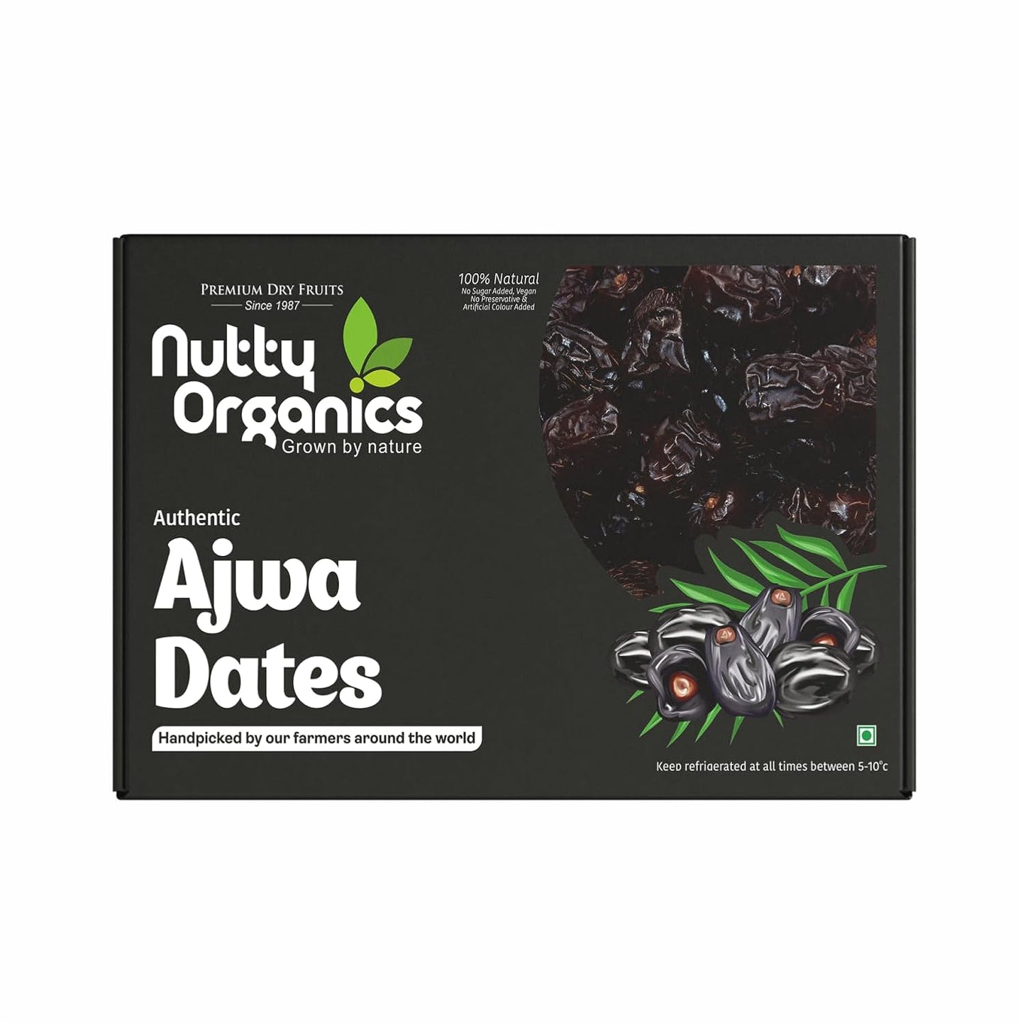 Ajwa Dates | 100% Natural, Hand-Picked, and High in Fiber | Perfect for Snacking & Healthy Living