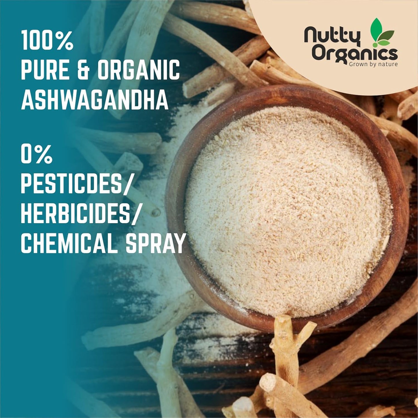 Certified Organic Ashwagandha Powder 200 Gram | Calming, Strengthening & Adaptogen-Rich