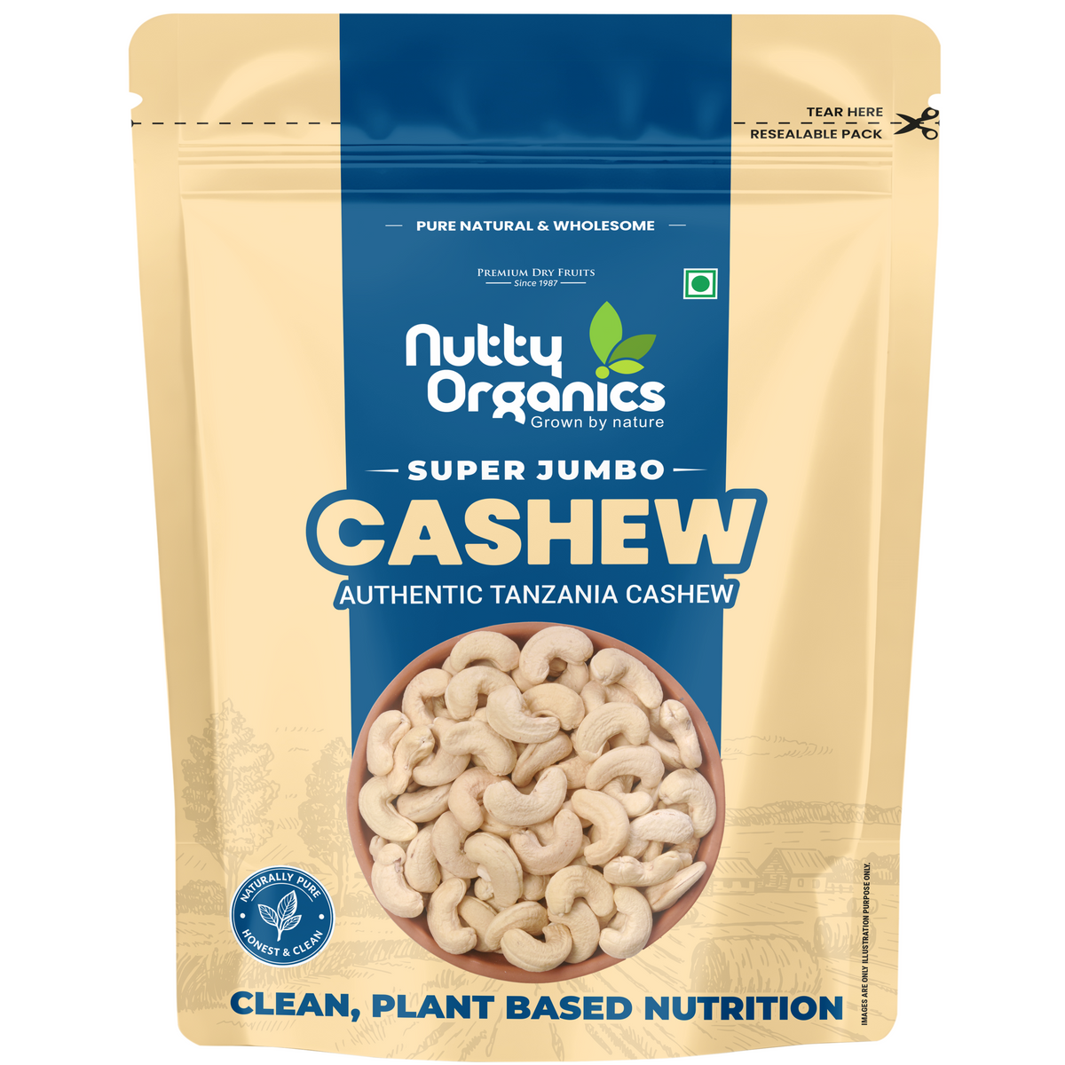 Cashews Super Jumbo Size Kernles | Crunchy, Rich & Energy-Boosting