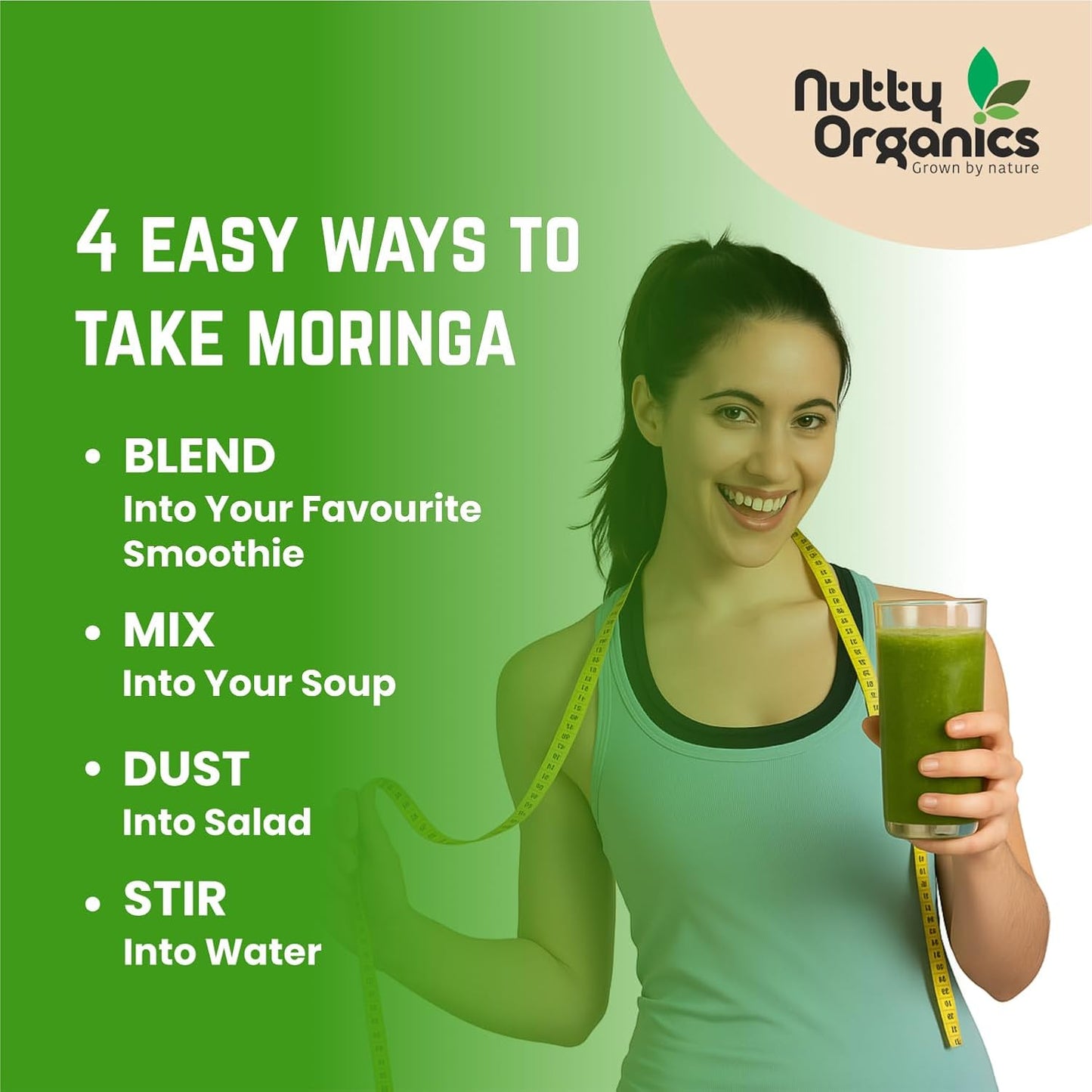 Certified Organic Moringa Powder 200 Gram | Nutrient-Dense, Energizing & Detox-Friendly