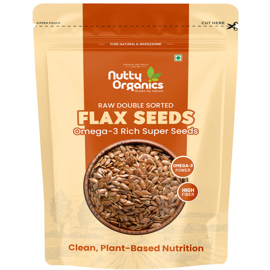 Double Sortex Flax Seeds | Fresh, Nutty & Fiber-Rich