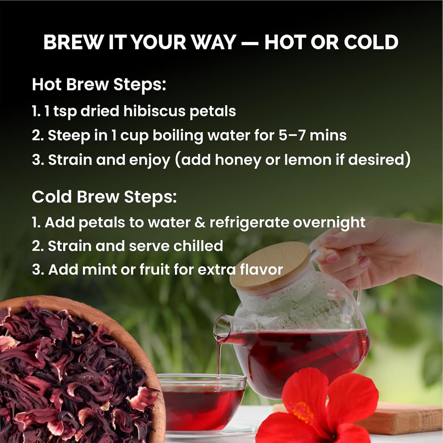 Hibiscus Tea 100 Gram | Tangy, Floral & Antioxidant-Rich