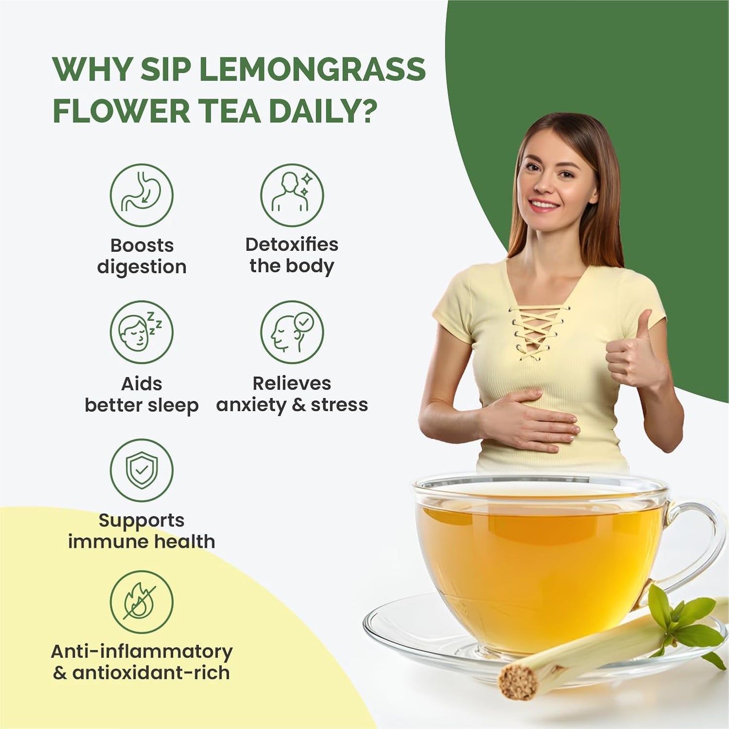 Lemongrass Tea 100 Gram | Fresh, Citrusy & Soothing