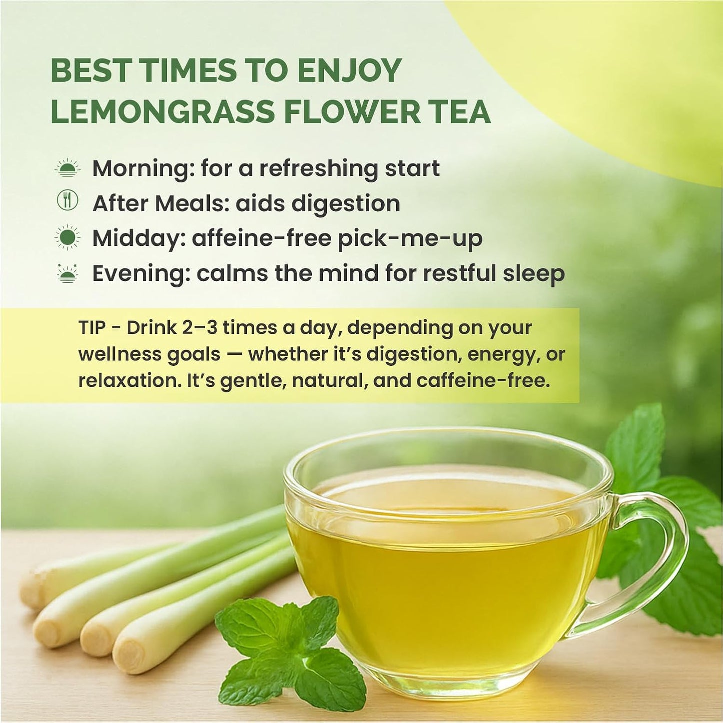 Lemongrass Tea 100 Gram | Fresh, Citrusy & Soothing