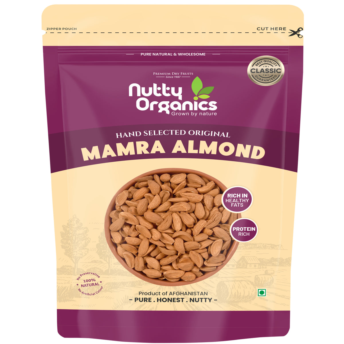 Mamra Almonds Small Size Kernels  | Rich & High-Nutrition