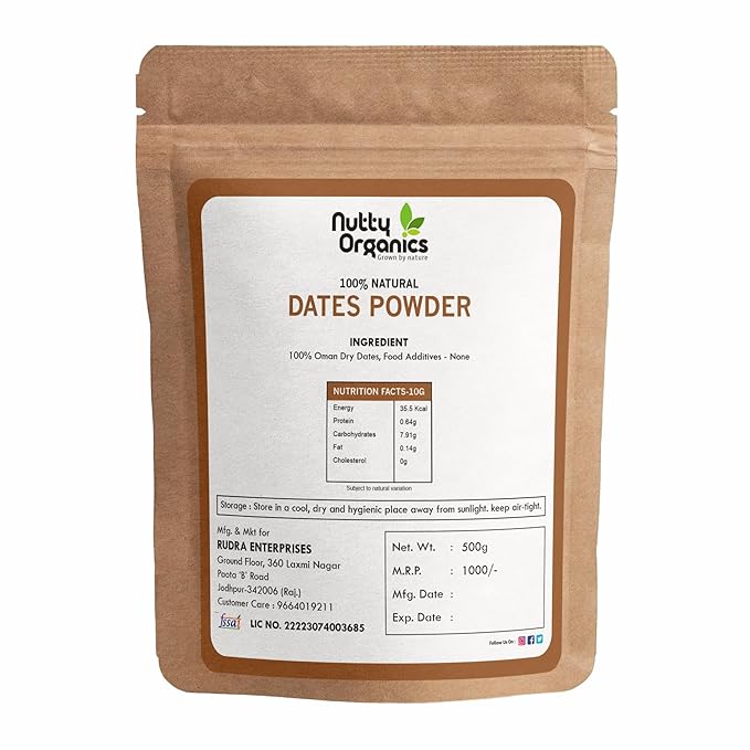 Natural Dry Dates Powder | Fine Kharek Powder | Healthy Sugar Substitute