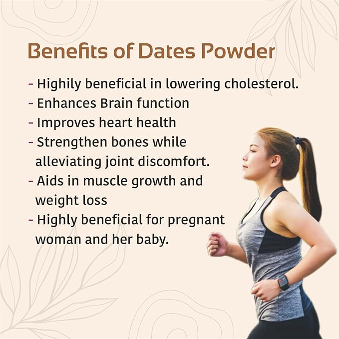 Natural Dry Dates Powder | Fine Kharek Powder | Healthy Sugar Substitute