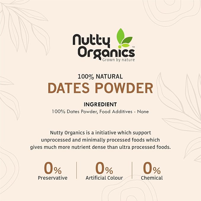 Natural Dry Dates Powder | Fine Kharek Powder | Healthy Sugar Substitute