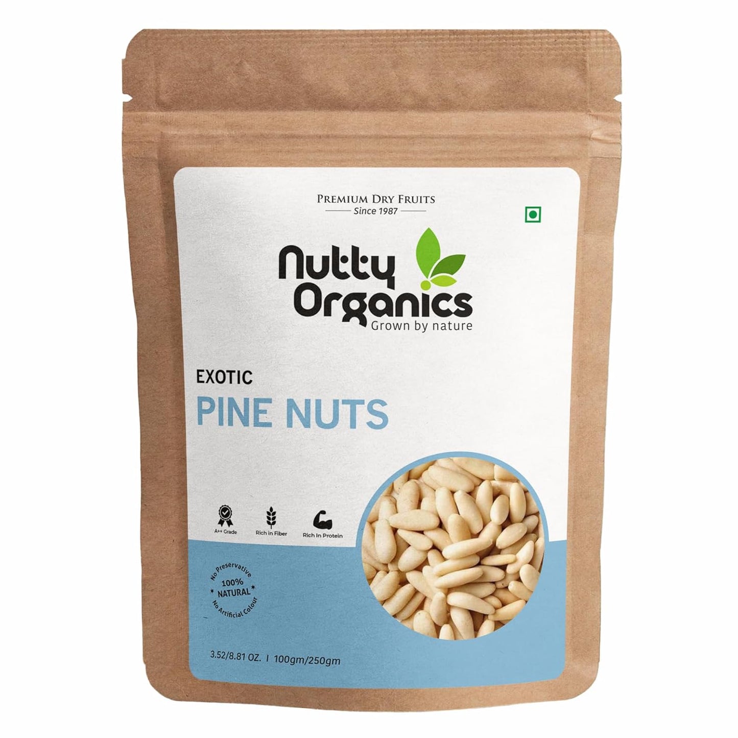 100% Natural Exotic Pine Nuts | Jumbo Chilgoza Seeds | Rich in Protein & Fiber